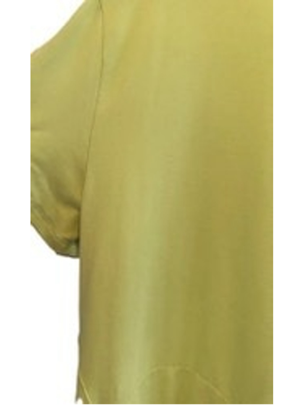 Women's Lug Yellow Scoop Top Short Sleeve Tee XS with Blue Trim - Picture 14 of 16